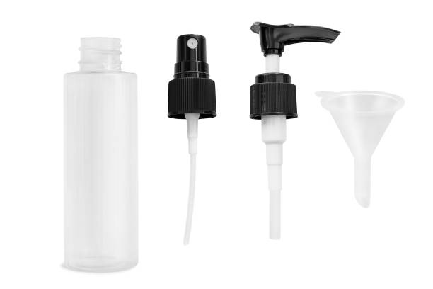 Bottle with nozzles isolated