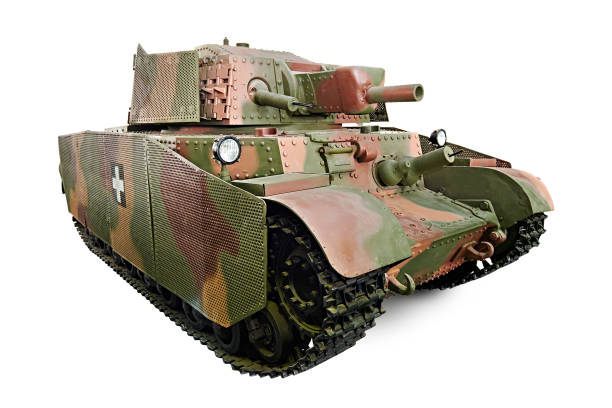 istock Hungarian medium tank 41M TuranII isolated white 2161583581
