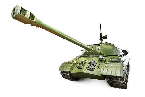 istock Soviet heavy tank IS-3 isolated on white 2161583586