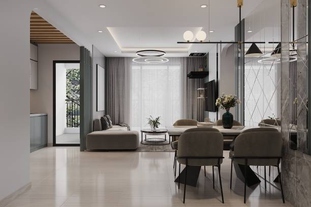 istock A modern interior design view from a minimal apartment. 2161586142