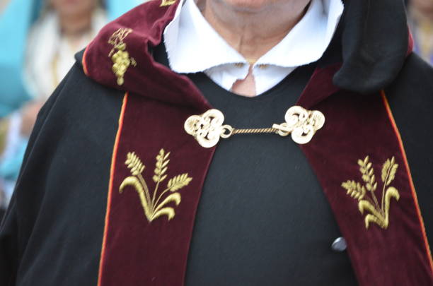 Saint Antioco, Sardinia - 04.16.2018: Religious procession of Sant'Antioco