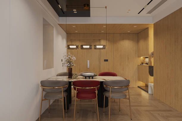 istock Rendering of a Modern and Exquisite dining room. 2161588921
