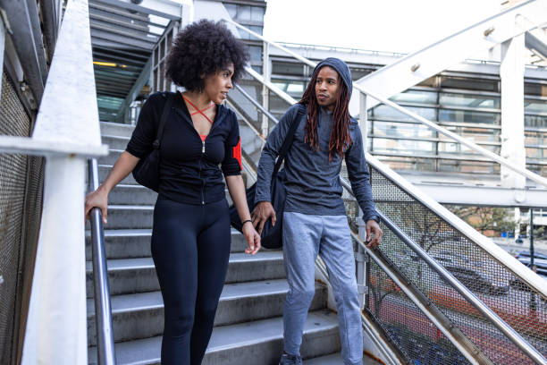 istock Couple walking to the gym 2161598367