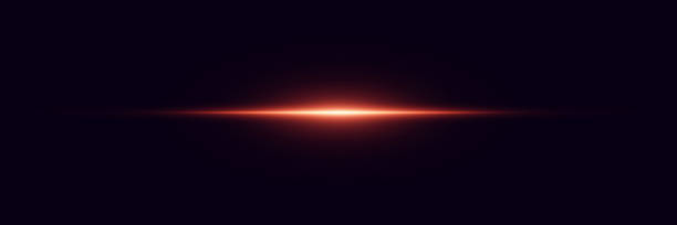 istock Neon glowing lines. Flash of glare and explosion, laser beam. 2161598419