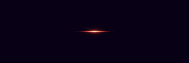 istock Neon glowing lines. Flash of glare and explosion, laser beam. 2161598439