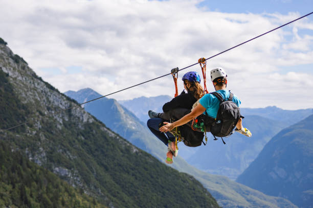 istock Mountain Zipline Adventure 2161605275