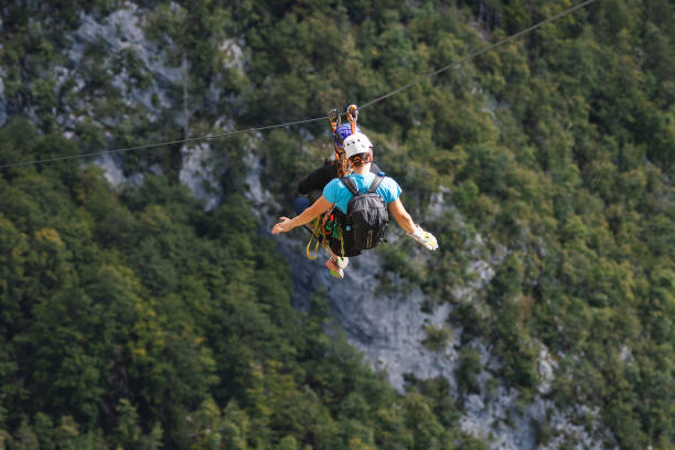 istock Zip Line Adventure in Scenic Forest 2161605278