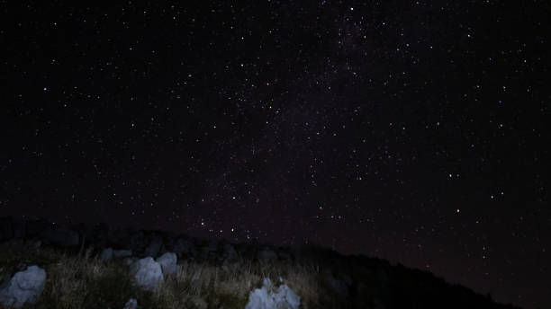 istock Karst plateau and starry sky 2161607709