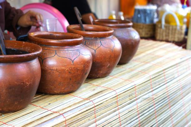 istock A row of clay pots 2161608836