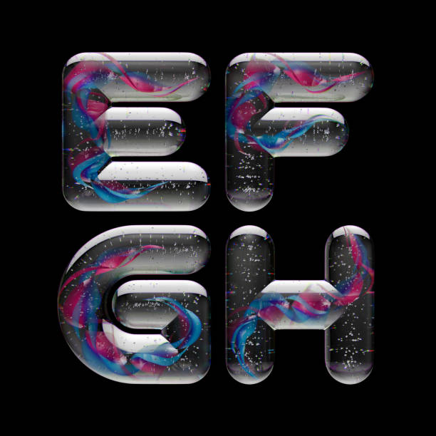 istock 3d render of letters made with shiny glass marbles effect 2161609159