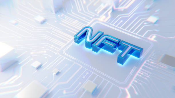 istock NFT token 3d icon on the abstract computer motherboard 2161610282