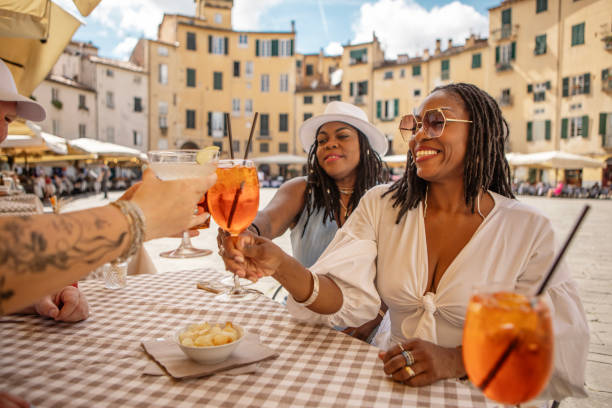 istock Friends enjoying cocktails in Lucca 2161610404