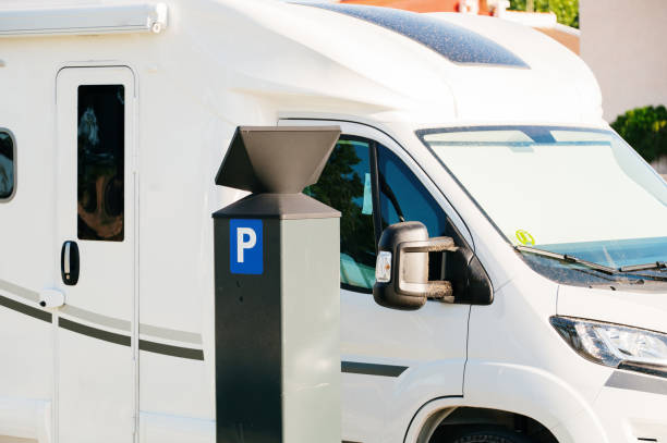 istock Motor home by a parking meter 2161618884