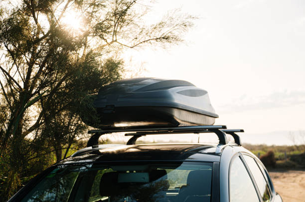 istock Roof box for car 2161619173