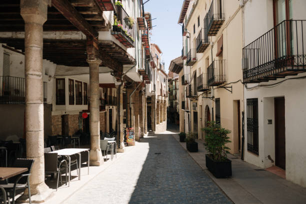 istock Street in Morella, Spain 2161619656