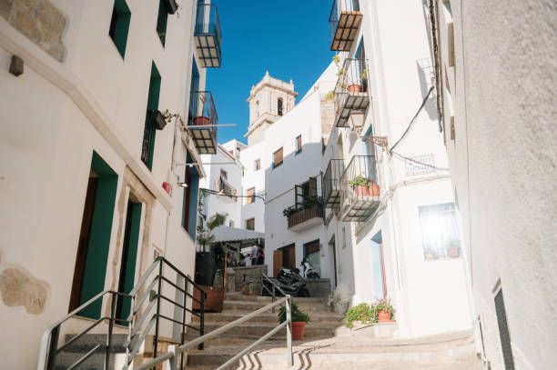 A street in Peniscola old town, Spain