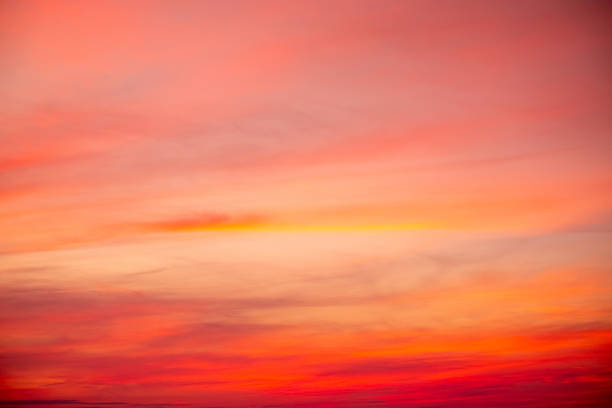 istock Beautiful , luxury soft gradient orange gold clouds and sunlight on the blue sky perfect for the background, take in everning,Twilight, Large size, high definition landscape photo 2161619897