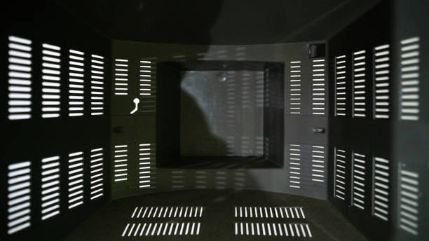 istock Old tube TV with gray flat screen 2161623168