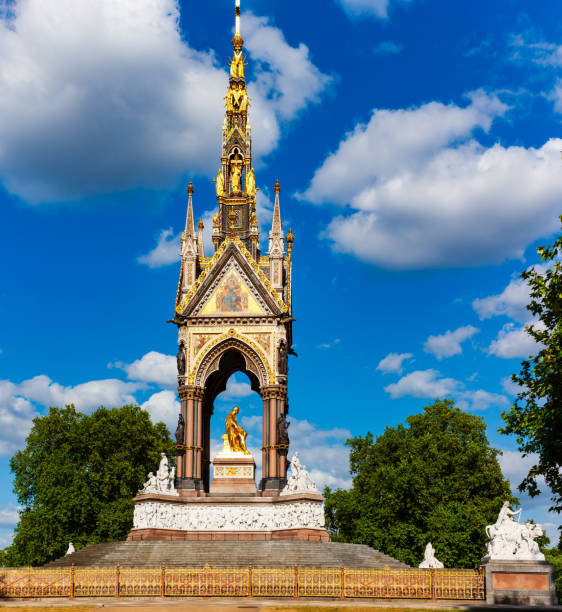 London, United Kingdom - July 5, 2010 : Memorial to Prince Albert, beloved husband of Queen Victoria, commissioned by Her Highness and opened in 1872.