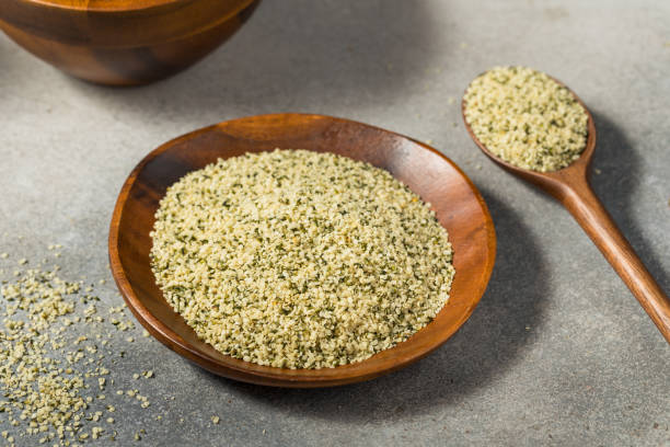 istock Organic Raw Hemp Seeds 2161631217