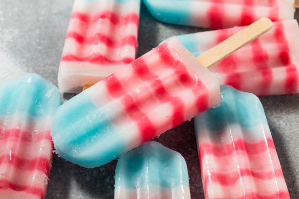 istock Patriotic Red White and Blue Popsicles 2161632406