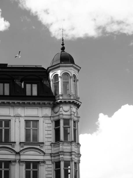 istock A classic building in black and white 2161636176