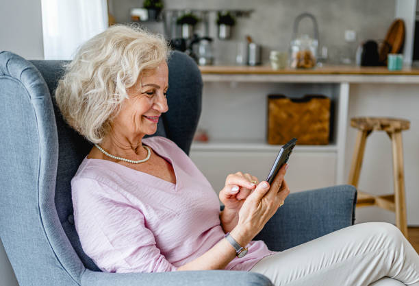 istock Senior woman relaxing at home 2161636335