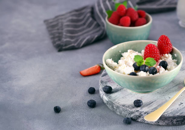 istock cottage cheese with fresh berries for a healthy breakfast 2161639572