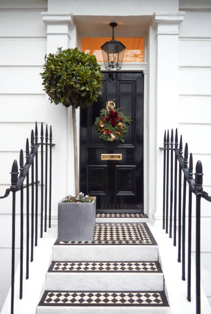 istock Christmas Door Wreath 2161641321