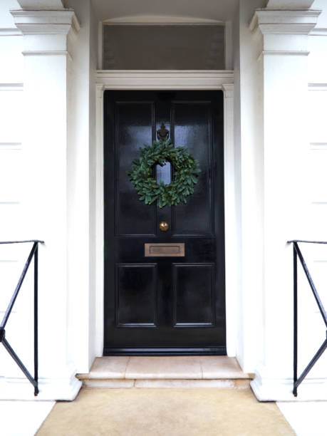 istock Christmas Door Wreath 2161641336