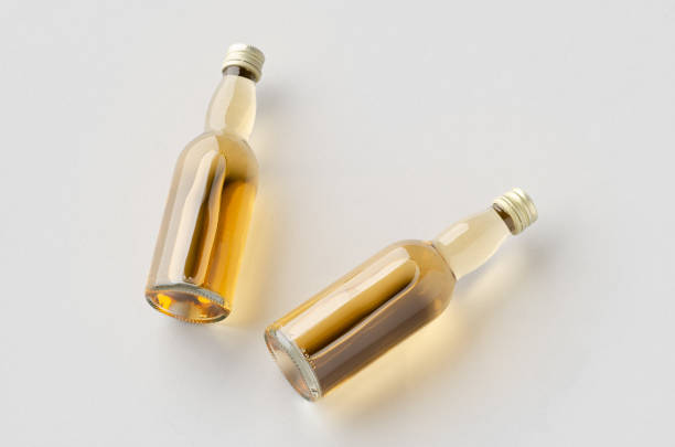 istock Miniature spirits, liquor bottle mockup. 2161652554