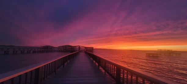istock Beautiful sunset over the lake 2161652692
