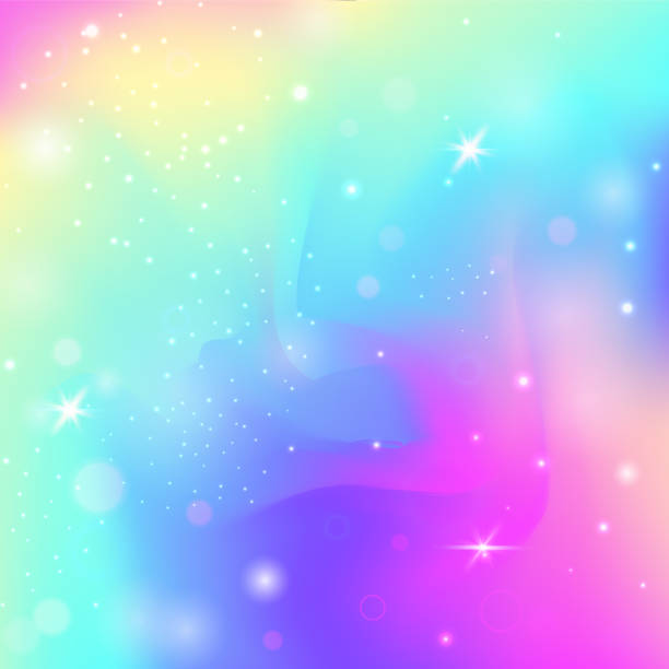 istock Rainbow Background. Pink Kawaii Gradient. Unicorn Pattern. Iridescent Fantasy Invite. Purple Cosmic Invitation. Lilac Sparkles Hologram. Princess Glitter. Candy Rainbow Background. 2161658461