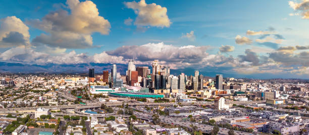 istock Los Angeles skyline cloudy day 2161660222