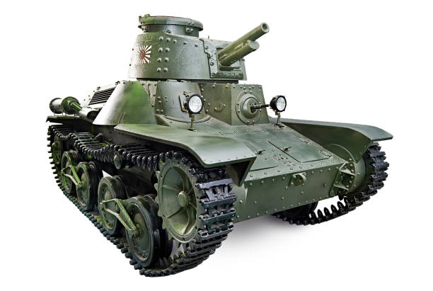 istock Japanese light tank isolated white 2161660287
