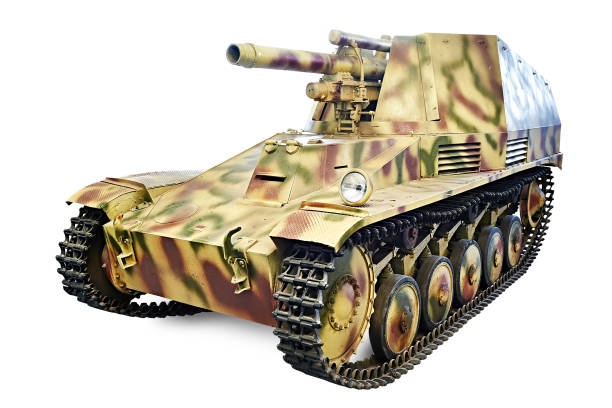 istock German self-propelled artillery isolated white 2161660293
