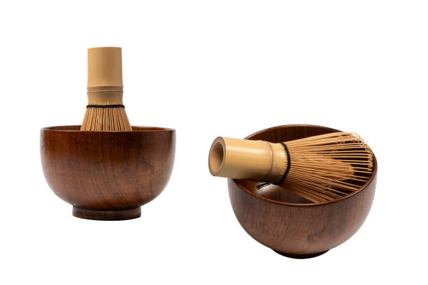 istock Bamboo crown and bamboo bowl isolated on a white background. 2161664320