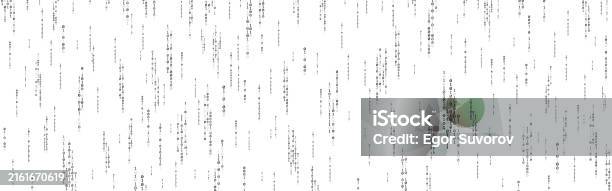 Matrix Background Running Binary Code On White Background Falling ...