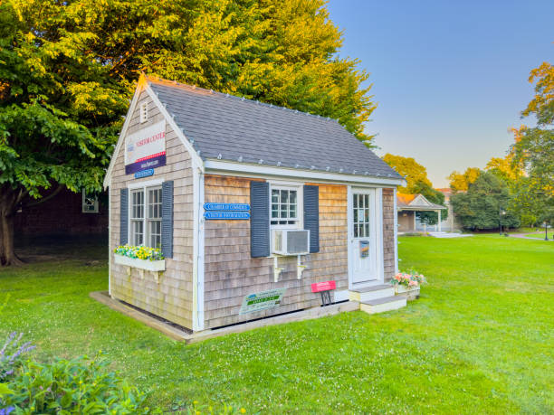Cape Cod, Massachusetts, USA - July 1, 2024: Visitor Center Information booth. Photo circa 2024