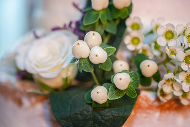 istock White Berries for floral bouquet 2161682885