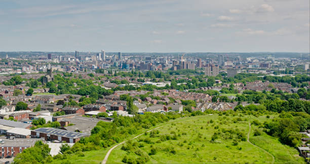 istock Leeds Cityscape on a Sunny Day - Aerial View 2161693608