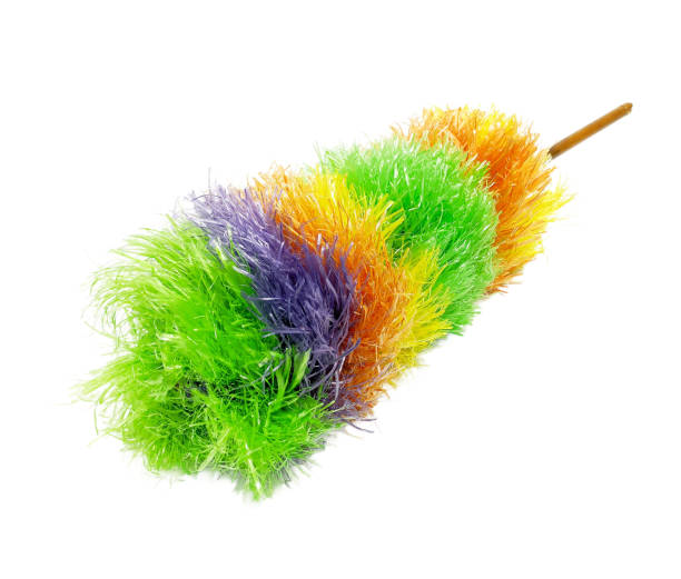 istock Duster from colorful plastic rope isolated on white background 2161695256