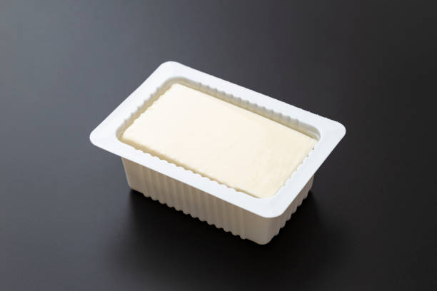 istock Tofu on a black background 2161698860