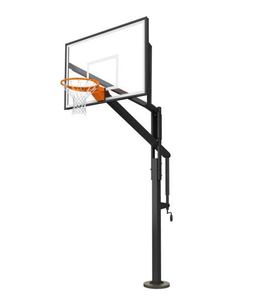 istock Basketball Hoop Isolated 2161702376