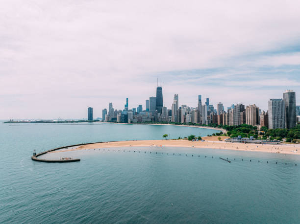 istock North Avenue Beach and Chicago Skyline in Springtime 2161703431