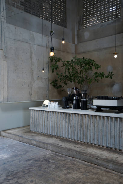 Decorated with loft cement and concrete structure