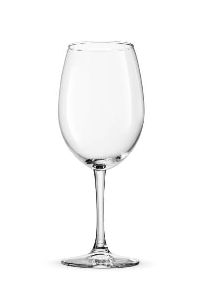 istock Empty clear large wine glass isolated on a white. 2161712682