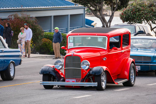 Selective focus: collector's sports car