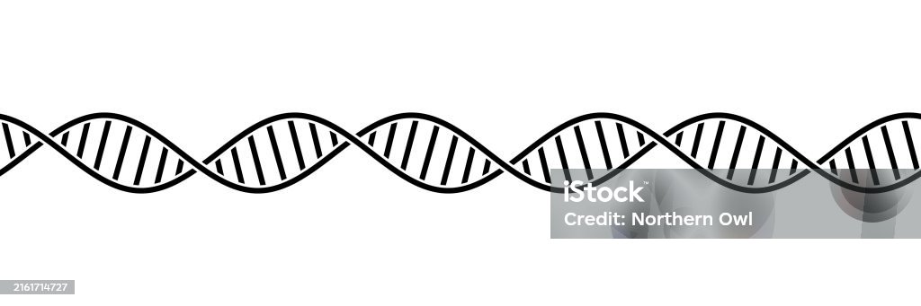 Dna Fragment Image Seamless Tileable Illustration Of A Dna Molecule Fragment Stock ...