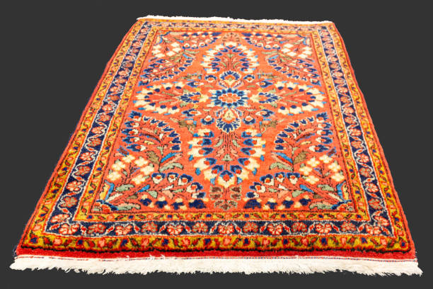 istock Handmade carpet showing traditional persian design with floral pattern 2161714810